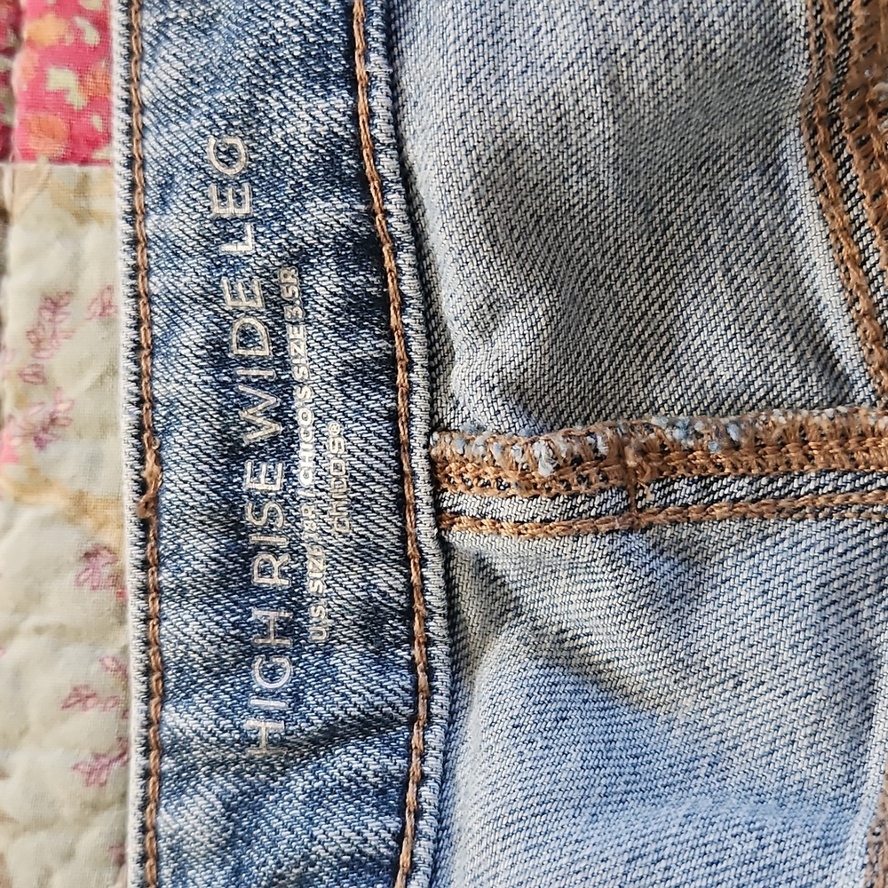 Chico's Light Blue Wide-Leg Jeans - Picture 4 of 5